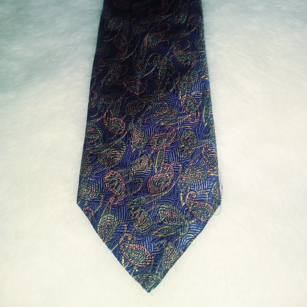 Robert Talbot Seven Fold  Purple paisley tie
